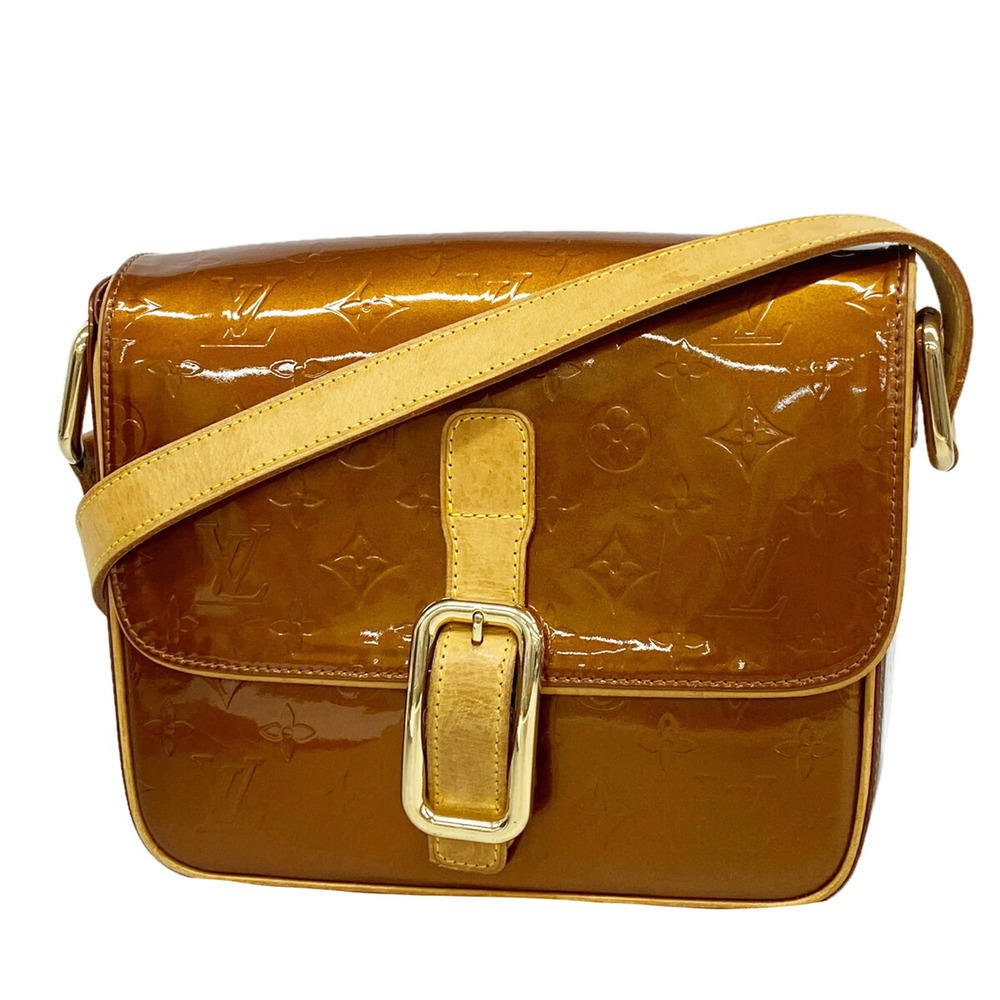 Louis Vuitton Vernis Christie GM Shoulder Bag M91107 Bronze (Women's)